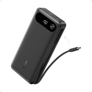 Anker Powerbank 20000 mAh, 87W z vgrajenim USB-C kablom